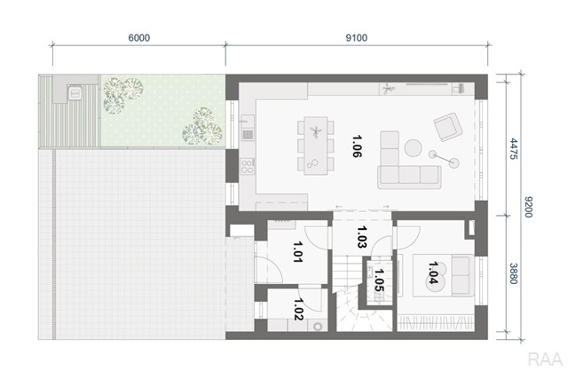 půdorys 1.NP (přízemí) [17/20]